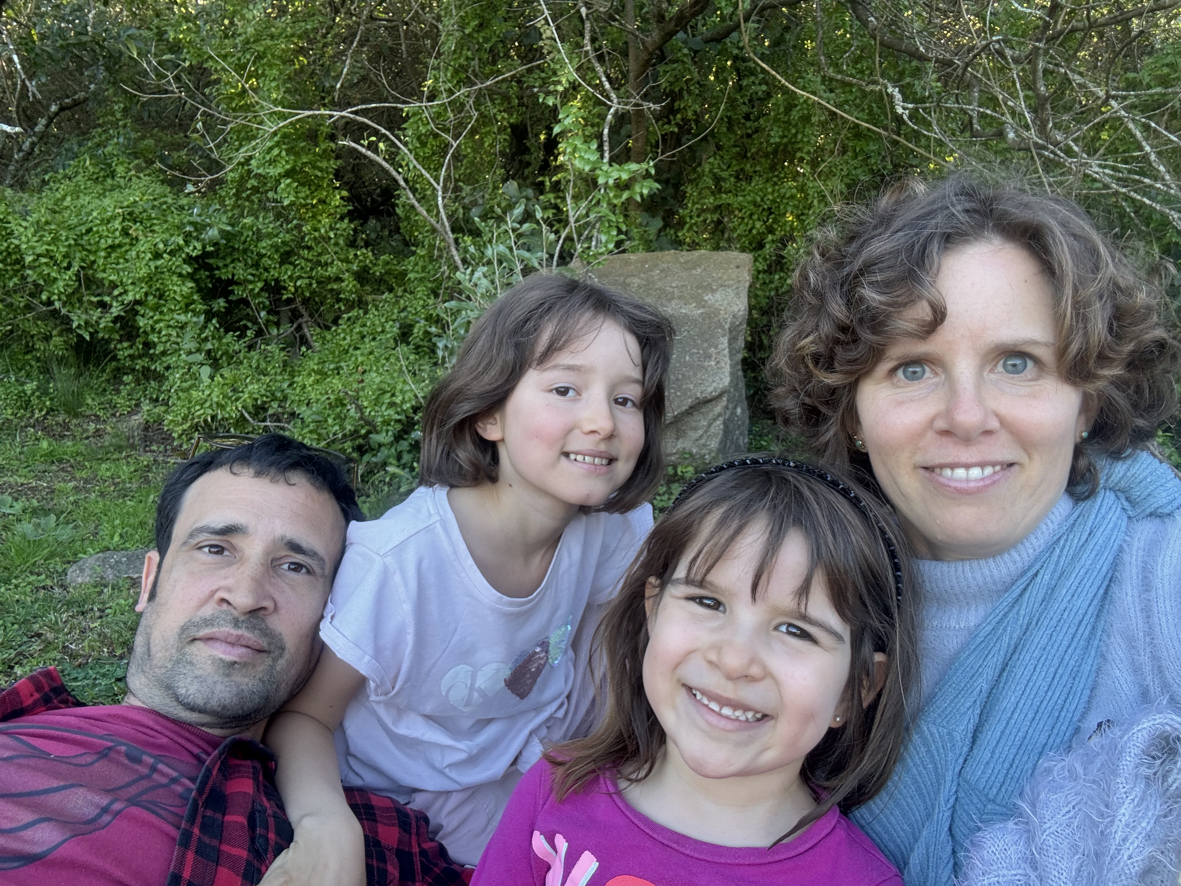 La familia de Chacra Oceánica compartiendo un día en la chacra