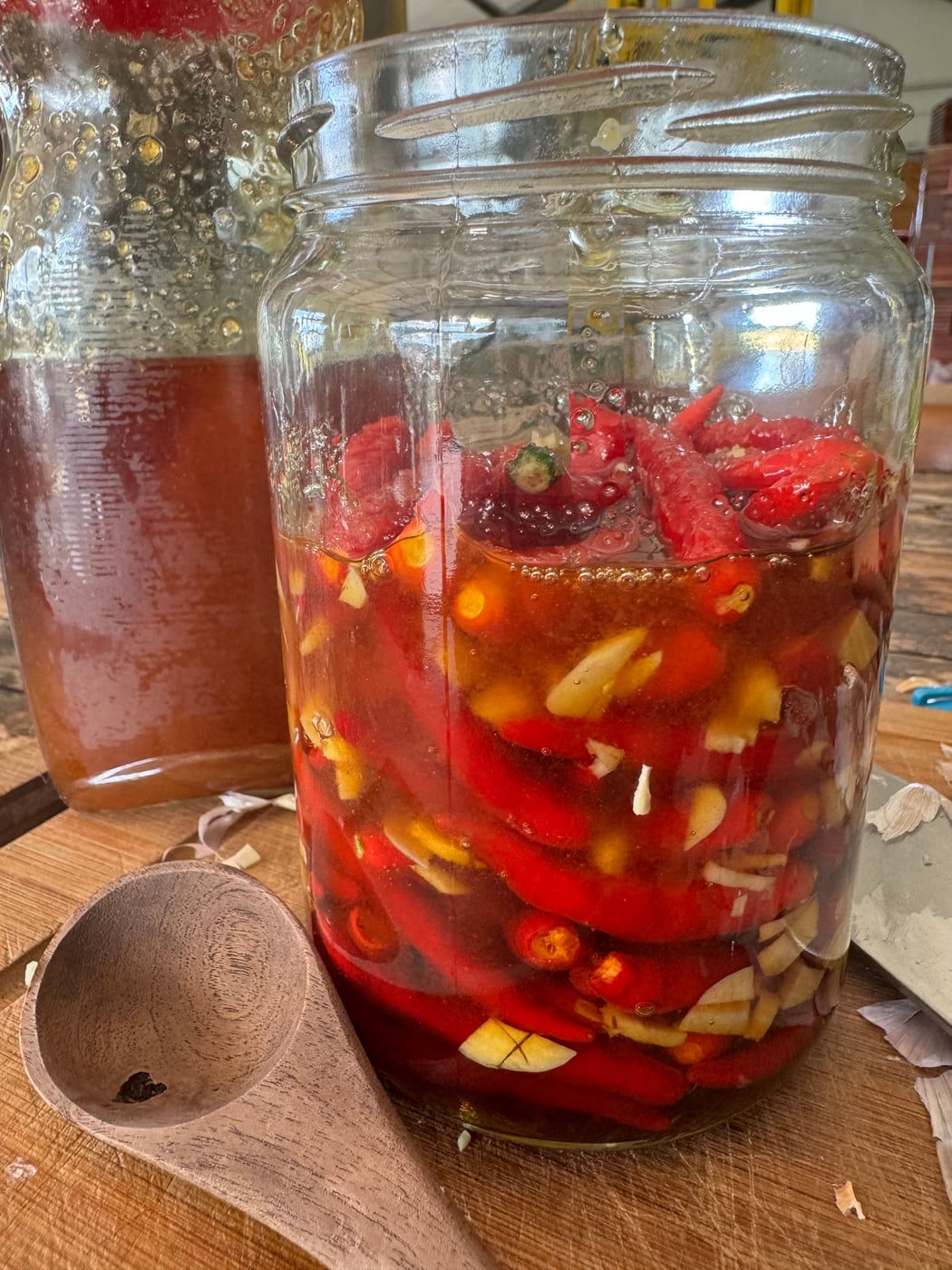Conserva fermentada de pimientos